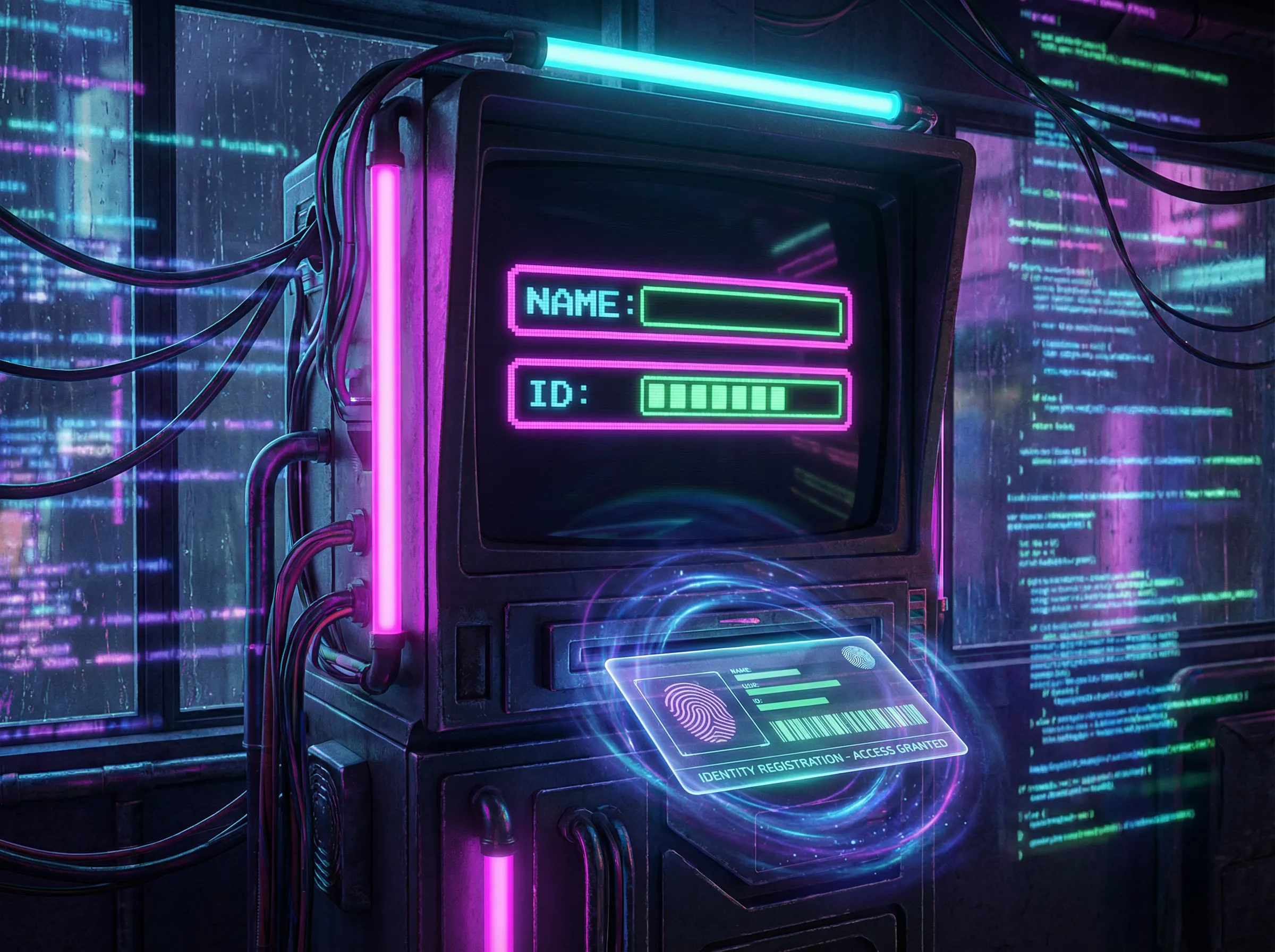 老虎机下载 赛博身份认证终端 - 复古街机注册系统